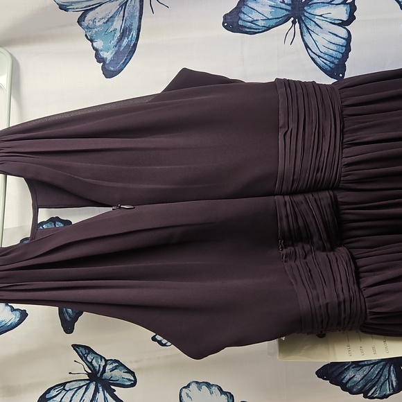 #Levkof Elegant Purple Halter Dress - Picture 6 of 10